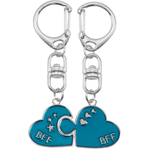 The 2020 New Fashion Best Friend Keychain Is Engraved With BFF Letters Men And Women Classmate Friendship Pendant Key Chain