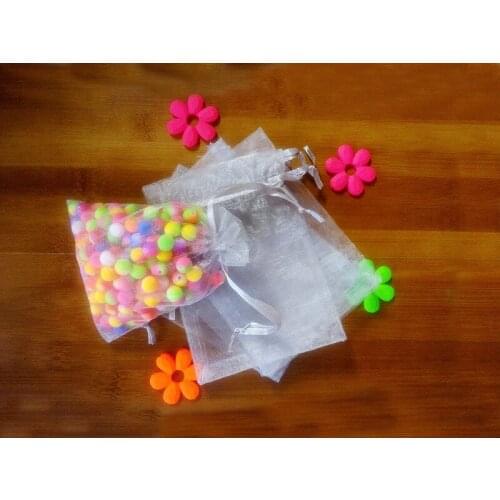 3000pcs gray organza gift bags 17x23cm party bags for women event wed Drawstring bag Jewelry Display Bag Pouch diy accessories