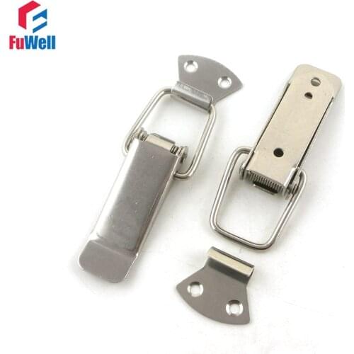 4pcs R001 Iron Spring Loaded Toggle Latch Hasps Case Cabinet Box Buckle Toggle Catch
