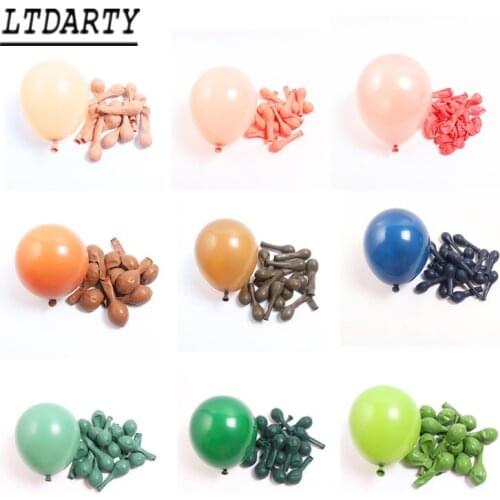 5/10/18 inch ink blue peach pink caramel coffee balloon retro balloon wedding birthday party decoration baby shower decoration