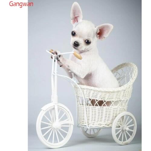 Full Square Drill 5D DIY Diamond Painting chihuahua dog 3D Embroidery beads Cross Stitch puppy pet Mosaic stickers Home Decor