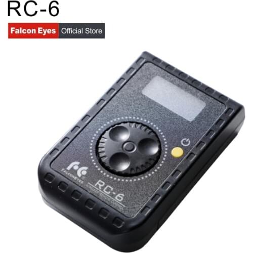 Falcon Eyes Remote Control RC-6 Rotary Control For Led Photo Camera Video RX-12TD RX-18TD & SO-28TD/48TD/68TD Soft Light
