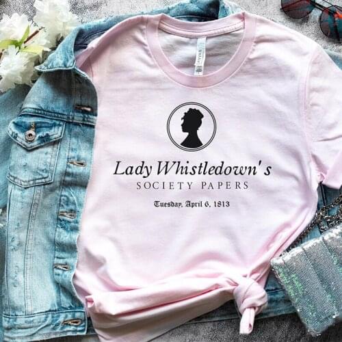 Hillbilly 2021 Spilling Tea Since 1813 Lady Whistledown Printed Shirts Short Sleeve Casual Cotton Tops Plus Size Graphic Tshirts