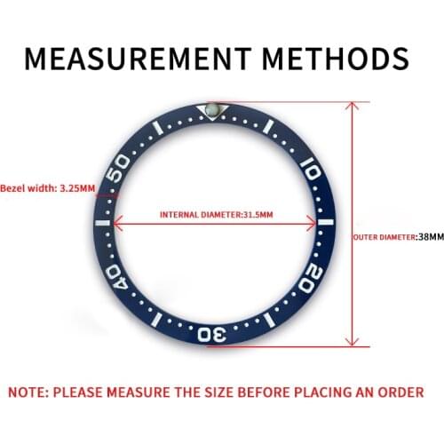 Shengmeirui 31.5-38mm Ceramic Bezel Insert For Seiko Dial Prospex Watch Face Watches Replace Accessories Colorful Ring GMT SKX0