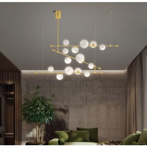 Creative Chandelier Lighting For Living Room Modern Hanging Lamp Kitchen Restaurant Bedroom Decora Black/Gold Home New Fixtures