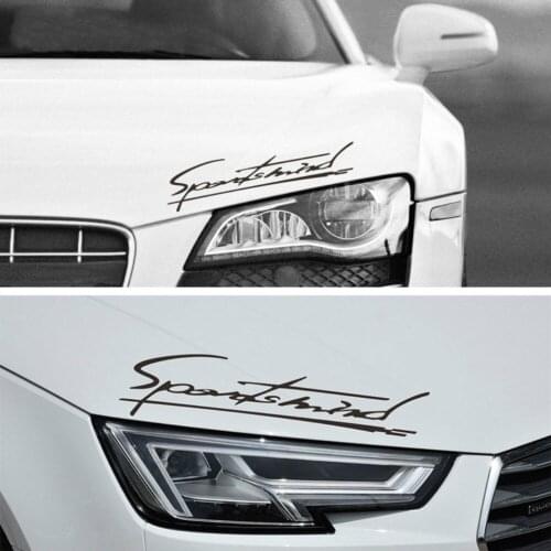 Funny 'Sports Mind' KKs Cover Scratches Car Sticker Bumper Window Windshield Accessories Pvc 32cm X 7.7cm