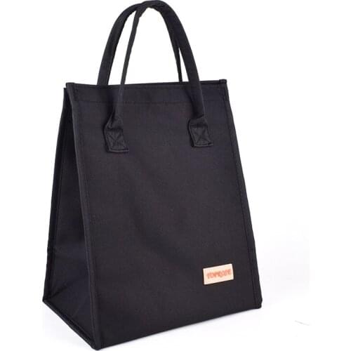 New Portable Lunch Bag Thermal Insulated Durable Bento Box Office Cooler Tote Cooler Bag Food Contracted Style Handbag