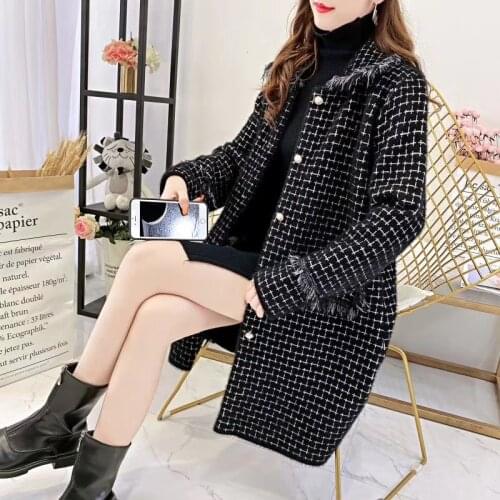 New 2021 Winter Coat Women Jacket Female Faux Mink Velvet Coats Ladies Long Casual Autumn Womens Clothing Outerwear
