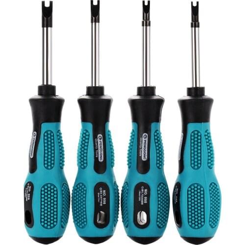 New 4-piece Screwdriver Set M-Fork Type Magnetic Screwdriver Kit Multifunction Hand Tool Kit Green Screwdriver Set