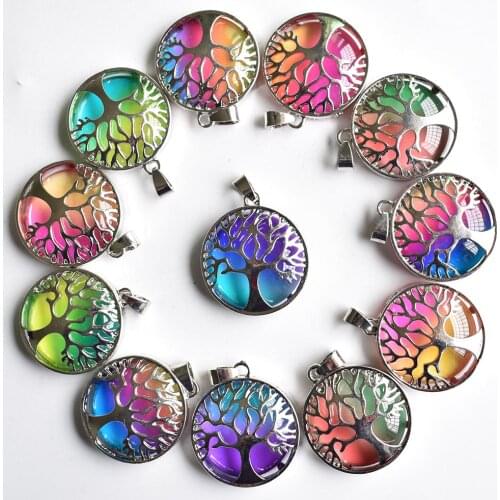 Wholesale 12pcs/lot fashion good quality crystal alloy tree of life Pendants for jewelry accessories marking free shipping