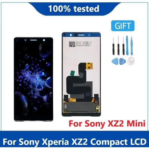 Orig For 5.0'' SONY Xperia XZ2 Compact LCD Touch Screen Digitizer Assembly For Sony XZ2 Mini Display Replacement H8324 H8314 lcd