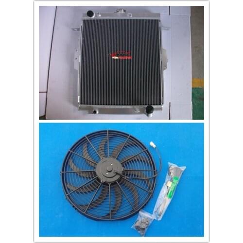 All Aluminum Radiator + FAN For Toyota Land Cruiser Land Cruiser HDJ81 MT Manual