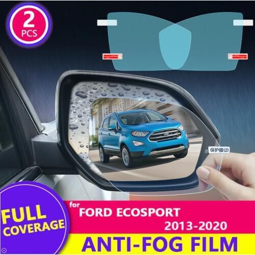 For Ford EcoSport 2013 - 2020 2019 Rearview Mirror Film HD Anti-Fog Anti-Scratch Rainproof Auto Mirror Sticker Car Accessories