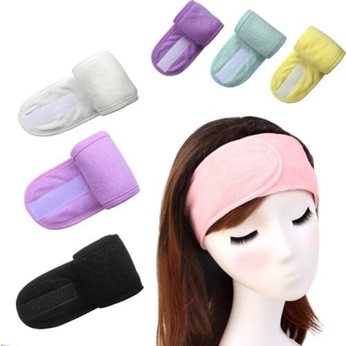 New Pink Spa Bath Shower Make Up Accessories Cosmetic Headband Wash Face Hair Band for Women