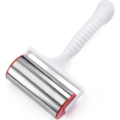 Stainless Steel Roll Noodle Stick Pastry Non-Stick Crust Pizza Fudge Baker Roll Metal Kitchen Tool Baking Dough Pizza Biscuit