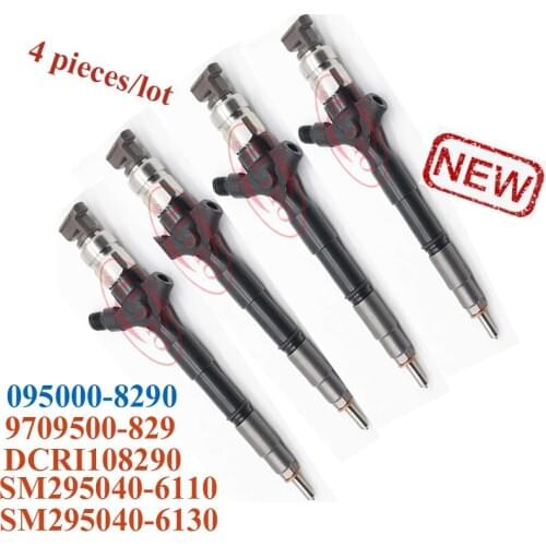 4 pieces/lot DCRI108290 095000-8290 9709500-829 SM295040-6110 SM295040-6130 Common Rail Engine Injection for Toyota Hiace Hilux