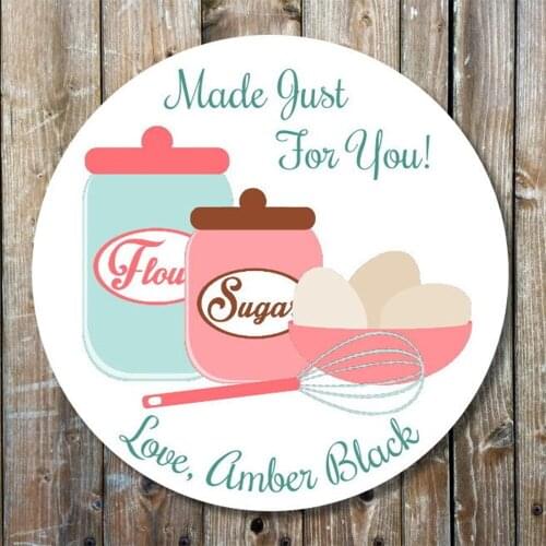 Baking Gift Stickers ，Custom Gift Labels ，Personalize Social Media Stickers, Business Stickers, Order Package Lables