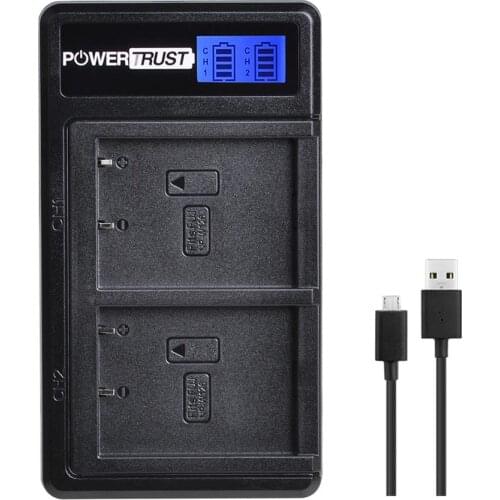 NP-W126 NPW126 NP-W126S LCD Dual USB Charger for Fuji HS30EXR HS33EXR X-Pro1 X-T1 Camera Battery