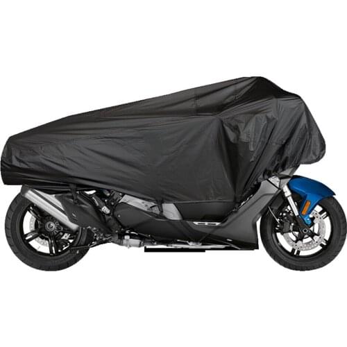 Travel Ready Motorcycle Half Cover 210T Universal Lightweight Half Cover Outdoor Waterproof Rain Dust UV Protector for Motorcycl