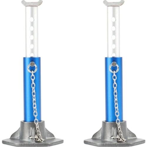 2PCS Metal Height Adjustable Jack Repair Stand for 1/10 RC Crawler Car Traxxas TRX4 Axial SCX10 90046 Parts