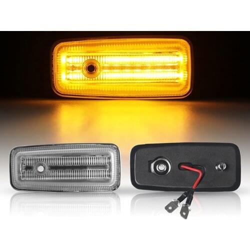 2pcs Led Dynamic Side Marker Turn Signal Light For BENZ W461 W463 G500 G550 G55 G63 G65 1986-2002Sequential Blinker Light