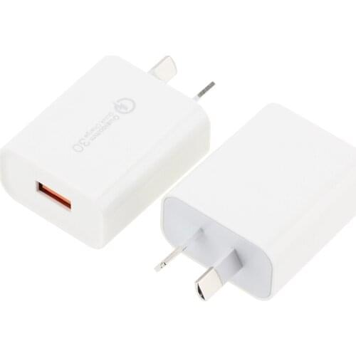 18W AU USB Charger Quick Charge QC3.0 Portable Mobile Phone Charging Wall Travel Power Adapter For iPhone Samsung Huawei 20pcs