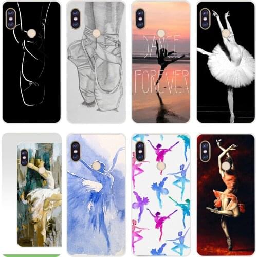 2H Ballerina Ballerina Style Soft Silicone Tpu Cover phone Case for xiaomi redmi 6 pro 5 plus note 6 pro 4 4x mi 8
