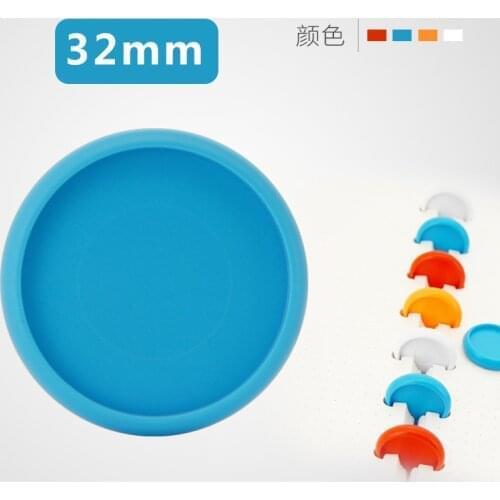 32mm DIY Book Binding Ring Solid Color Plastic Buckle Suitable For Mushroom Hole Movable Page Notepad Detachable Notebook