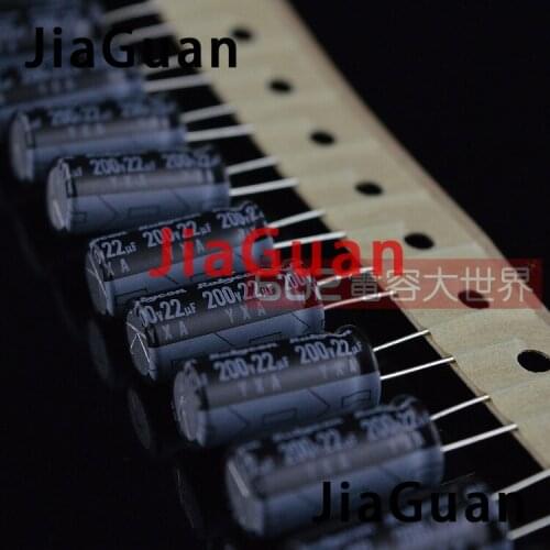 50PCS NEW RUBYCON YXA 200V22UF 10X20MM 105 degrees Aluminum electrolytic capacitors yxa 22UF 200V 22UF/200V