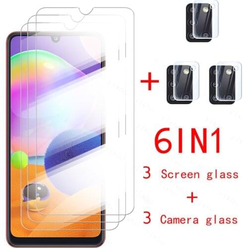 6in1 Tempered Glass for Samsung Galaxy a31 a51 a71 a21 a21s Camera Len Screen Protector for Samsung A 71 5g 51 31 21 21S Glass