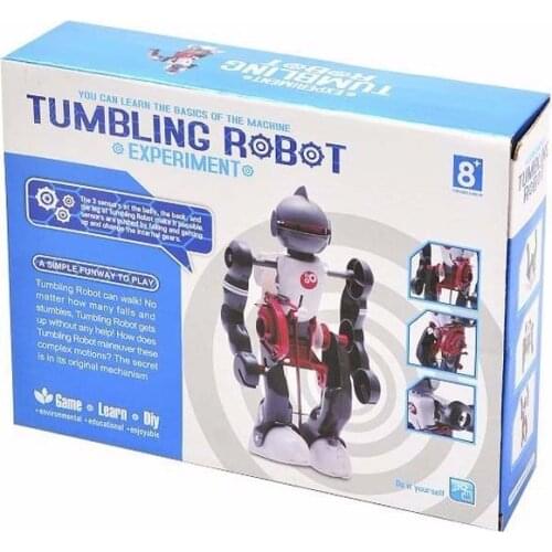 Free Shipping DIY Electric Tumbling Dacing Robot Model 3-Mode Assembly Robot Creative Science kit Educational Toy For Children