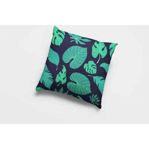 Leaf Pattern Decorative Pillow