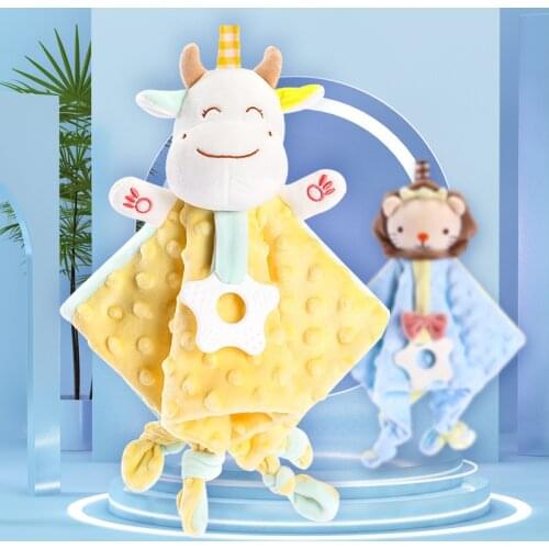 Baby 3D Dot Soothing Towel Soothe Blanket Dotty Lion Security lovely Gift For Newborn pacify towel Baby Teether Appease Blanket