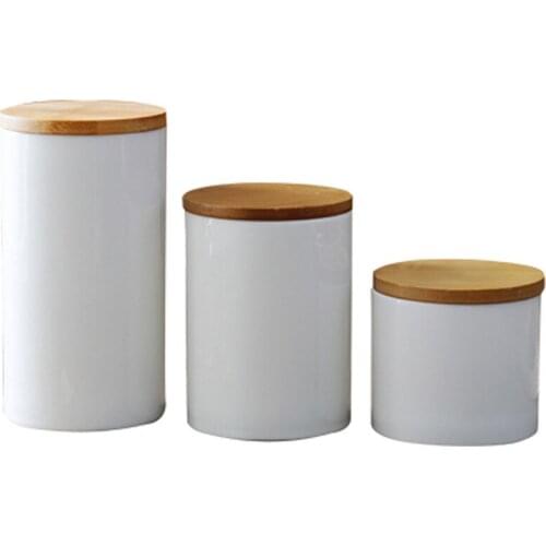 Household kitchen ceramic airtight cans, food cans, grain storage cans, tea cans