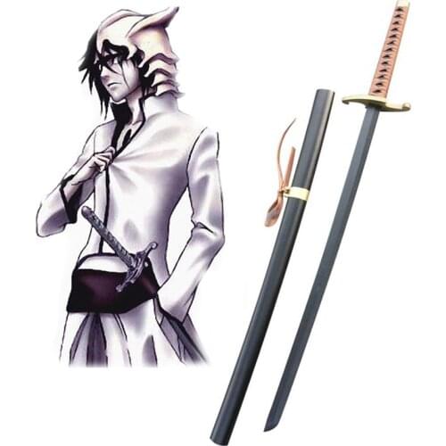 Fantasy Samurai Blade Replica Bleach Ulquiorra Cifer Cosplay Prop Wooden Weapons Sword Katana Decorative Cosplay Props No Sharp