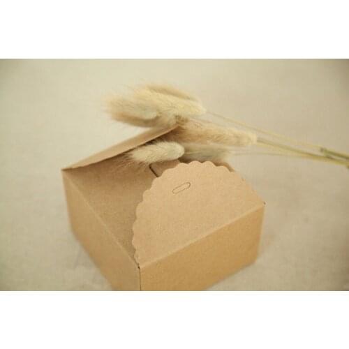 50pcs 9*9*6cm Brown Packaging Kraft Paper Box For Candy\Cake\Jewelry\Gift\chocolate\Party Packing boxes