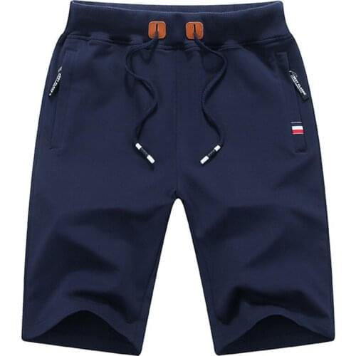 Summer popular mens knitting sports pants cotton casual 5-point shorts loose comfortable beach pants large outside shorts