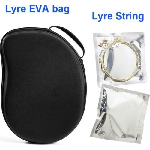 Lyre String 10/16/19/21-String Lyre String Set EVA Piano Bag Lyre Harp Strings Instrument Accessories Musical Instrument String