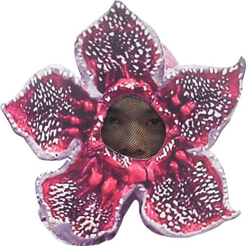 Stranger Things Demogorgon Mask Horror Sunflower Zombie Headgear Helmet Halloween Party Carnival Props
