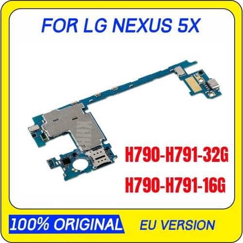Perfect Working Motherboard For LG Nexus 5X H790 h791 32GB 16GB Factory Unlocked Original Mainboard Android OS Installed
