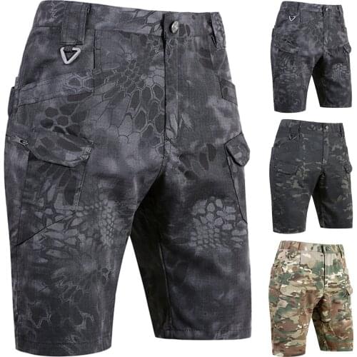 2021 Mens Fashion Casual Shorts Waterproof And Scratch-resistant Multi Outdoor Pocket Camouflage Shorts Daily Outdoor Shorts