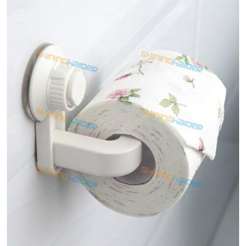 Bathroom punch-free paper towel rack kitchen wall-mounted roll holder suction cup reel toilet paper roll