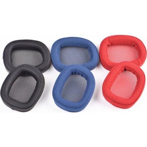 OOTDTY 2PCS Replacement Breathable Net Mesh Earpads Ear Cushion Cover Cup for Logitech G433 G233 G-pro Headphones Accessories