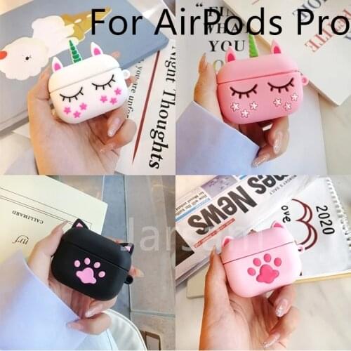Cute Pink Horse For AirPods Pro Case Silicone Wireless Headphone Case Earphone For Airpods 3 pro Case Cover accessories Pro