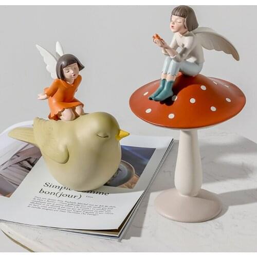 NORDIC SIMPLE FAIRY TALE GIRL ORNAMENTS DESK TV CABINET WINE CABINET DECORATIONS WEDDING GIFTS CRAFTS FURNISHINGS