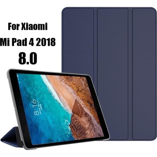 For xiaomi mi pad 4 / pad4 8.0 inch Smart Case tablet PU Leather Flip Cover MIPAD 4 Sleeve 8" Full Protector Sleeve Bag Cover