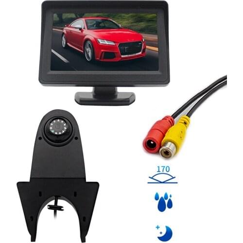 Special for Mercedes brake camera rear reversing & car monitor kit (Without brake lights) CCD HD car Rear view camera
