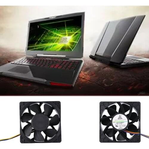 QFR1212GHE 12cm 12038 2.7A 120*120*38mm DC 12V 4-wire PWM Speed Control for Bitcoin Miner cooling fan