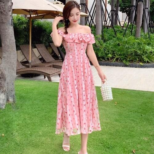 YiLin kay Pink Summer Dresses