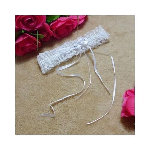 Yomrzl two pieces/lot accounterment sexy lace decoration diamond decoration bow transparent foot leg ring M093